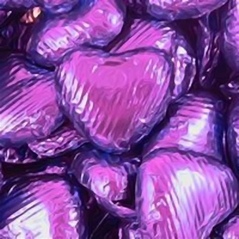 Chocolate Hearts - Purple Party | AQuarterOf Retro Sweets