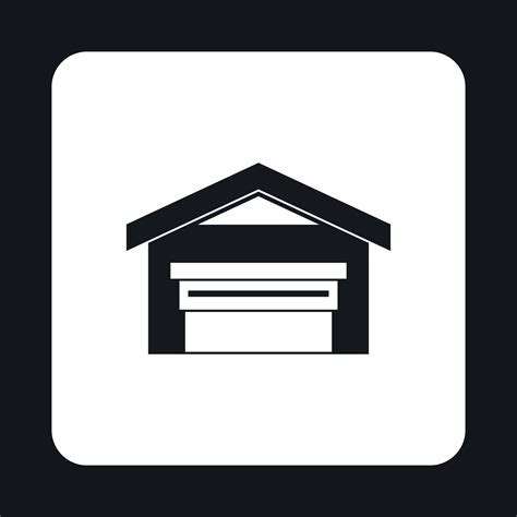 Warehouse building icon, simple style 14702175 Vector Art at Vecteezy