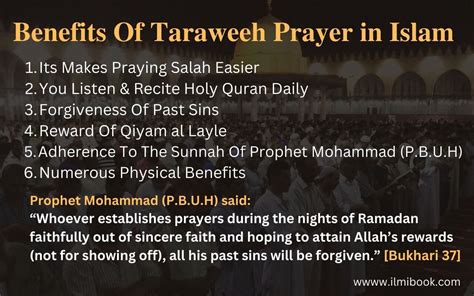 Importance & Benefits Of Taraweeh Prayer in Islam | Ilmibook