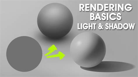 How to Paint & Light a Realistic Sphere | Light & Shadow Rendering ...