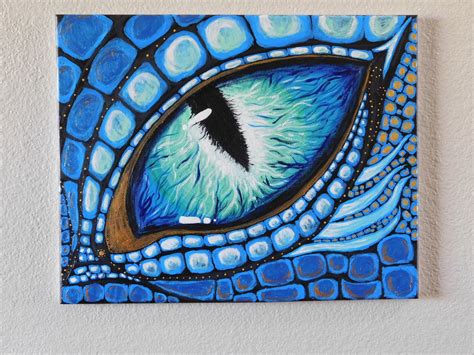 Dragon Eye Acrylic Painting - Etsy