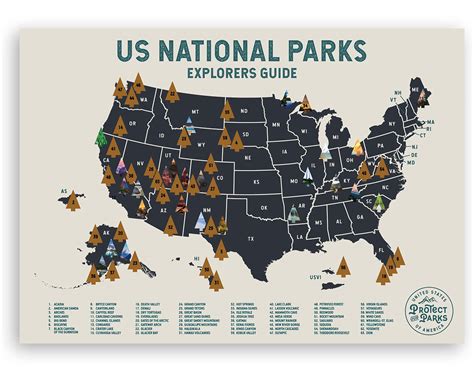 Otáčení Regenerace Teta us national parks map únik Učitel dopis