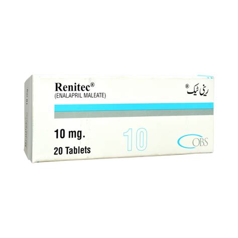 RENITEC 10MG TAB - Pack Size X 20 - Khalid Pharmacy | Online Pharmacy in Lahore, Pakistan