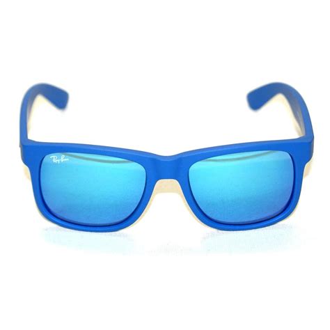 Ray Ban Justin Matte Blue Sunglasses #RB4165 6088/55 51 16 3N | Ray Ban RB4165 6088/55 51 16 3N