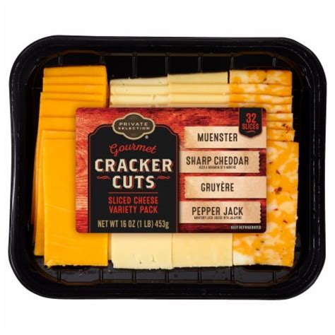 Private Selection® Variety Pack Gourmet Cheese Cracker Cuts, 32 slices / 16 oz - Fry’s Food Stores