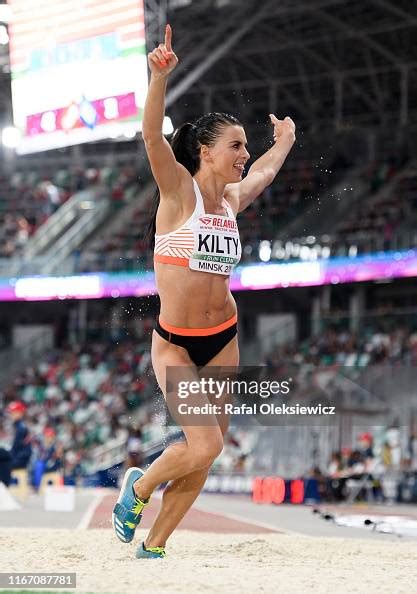 Dovile Kilty of Lithuania competes in Womens Triple Jump on Day 1 of ...