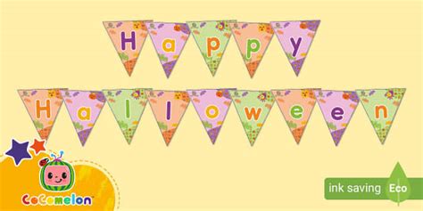 FREE! - CoComelon: Halloween Party Bunting (teacher made)