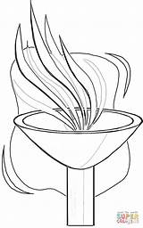 Olympic Torch Coloring Pages  Coloring Home sketch template