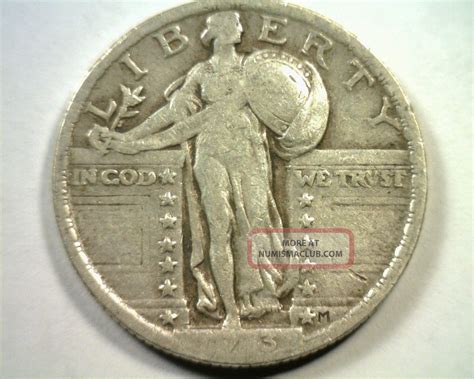 1923 Standing Liberty Quarter Very Good / Fine Vg/f Coin Bobs Coin