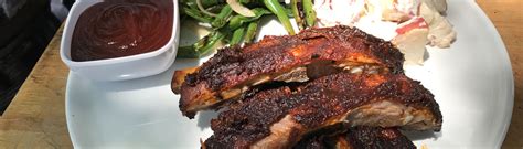 Memphis-style Smoked BBQ Spare Ribs - Love of Food