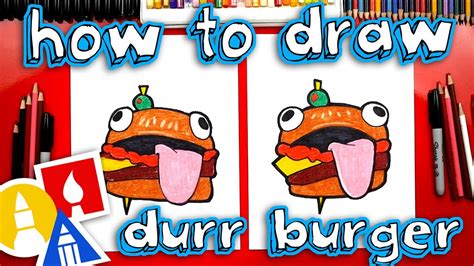 How To Draw The Fortnite Durr Burger - YouTube