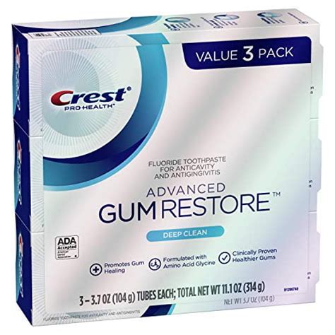 Crest Pro-Health Advanced Gum Restore Toothpaste, Deep Clean 3.7 Oz (Pack of 3) - Walmart.com ...