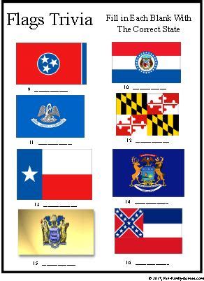 United States Flags trivia game with over 30 Country Flags Trivia also.