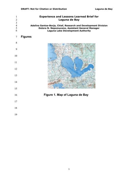 Figures Figure 1. Map of Laguna de Bay