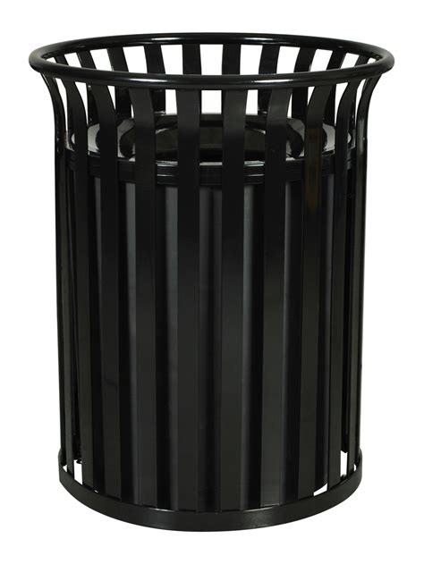 37 Gal. SC-2633 Metal Outdoor Streetscape Trash Can