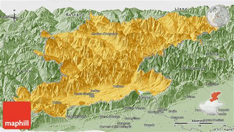 Savanna Style Panoramic Map of Belluno