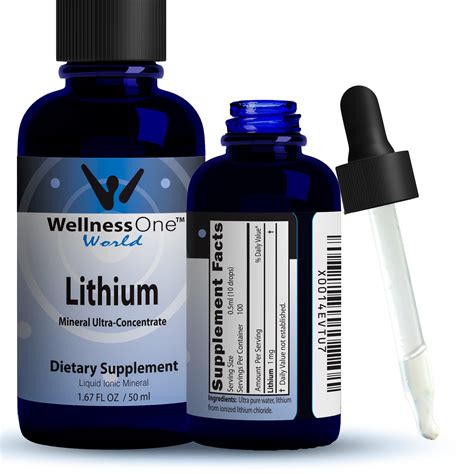 WellnessOne Liquid Lithium Supplements Ionic Lithium, 42% OFF