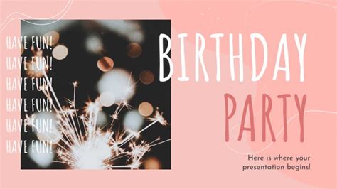 Birthday Party Google Slides Theme and PowerPoint Template