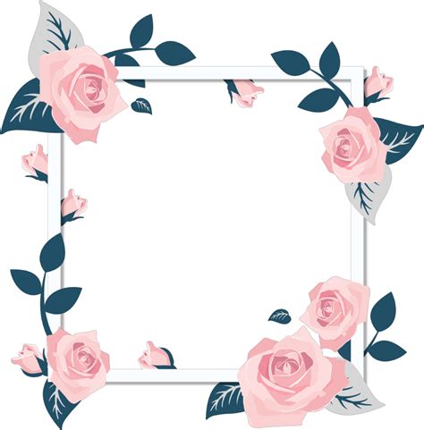 frame square squareframe flower flowers flowerframe whi... | Kartu bunga, Bingkai bunga, Pola bunga