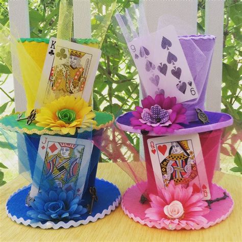 Mad Hatter Tea Party Decorations set of 4 Alice in Wonderland ...