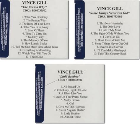 Vince Gill These Days US Promo 4-CD album set (387101)