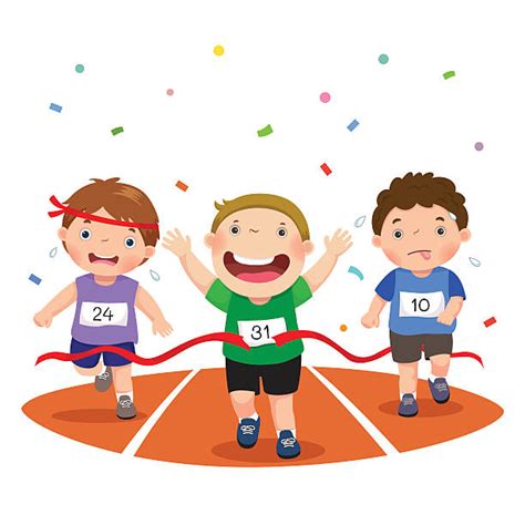 Children Running Clip Art, Vector Images & Illustrations - iStock