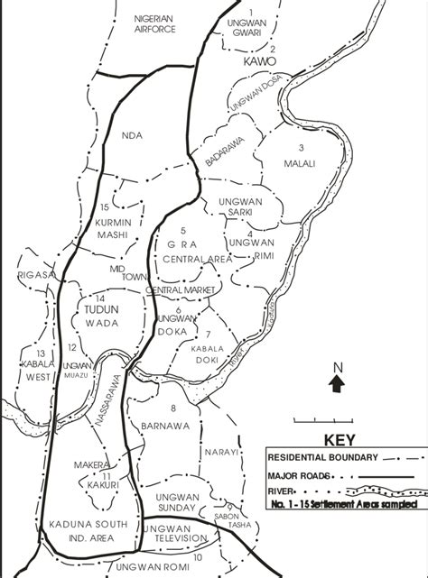 MAP OF KADUNA METROPOLIS | Download Scientific Diagram