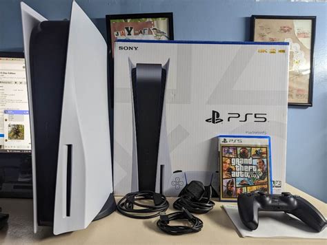 Sony Playstation 5 / PS5 Console Disc Edition with GTA V, Video Gaming ...