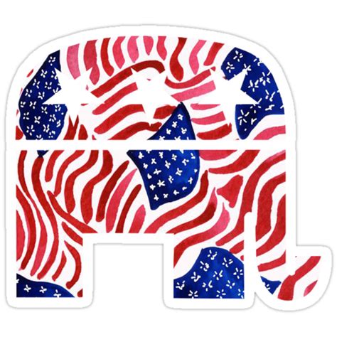 " Republican Elephant" Stickers by hailsteviee | Redbubble