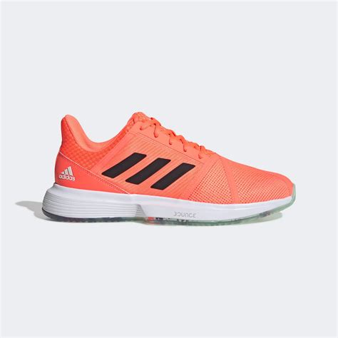 Adidas Mens CourtJam Bounce Tennis Shoes - Orange - Tennisnuts.com