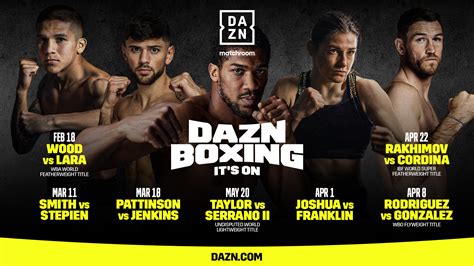 Taylor vs. Serrano 2, Anthony Joshua, Joe Cordina and more feature in ...