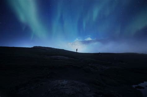 sky, environment, beauty in nature, low angle view, aurora, tranquility, astronomy, mountains ...