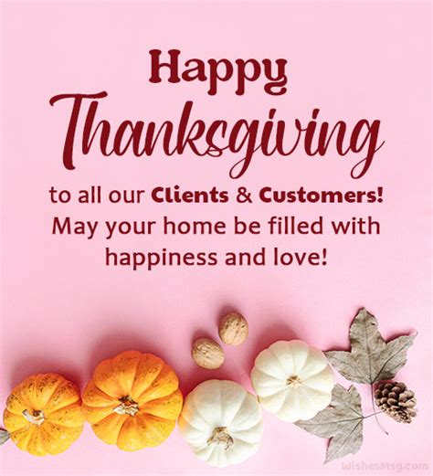 Thanksgiving Messages For Business, Clients & Customers - WishesMsg