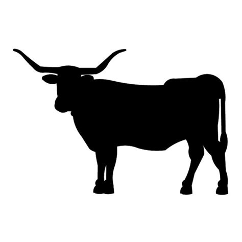 Texas Longhorn Silhouette at GetDrawings | Free download