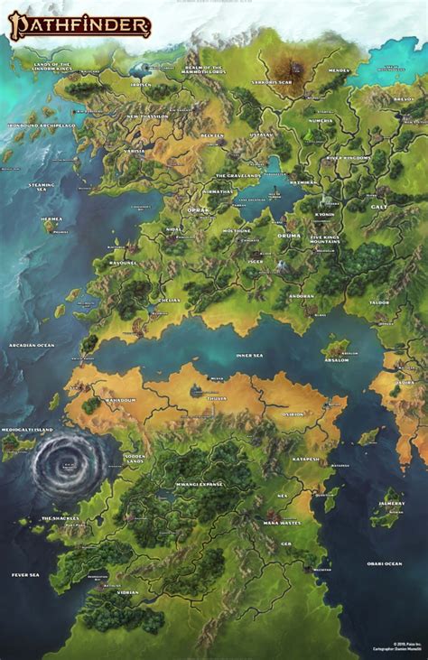 The new map looks amazing! : Pathfinder2e | Fantasy landscape, Fantasy world map, Dnd world map