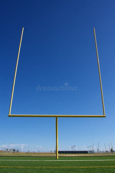 American Football Field Goal Posts Stock Image - Image of score ...