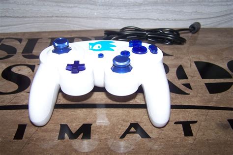 Sonic Themed Modded Gamecube Controller Solid White with | Etsy