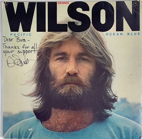 Lot Detail - Beach Boys: Dennis Wilson Signed "Pacific Ocean Blue" Album Cover (Epperson/REAL)