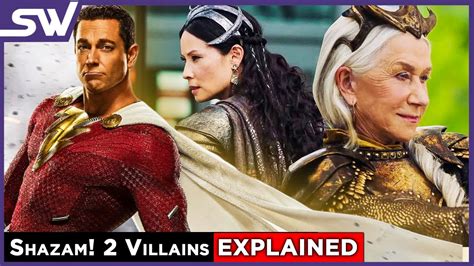 Shazam 2 Villains Hespera and Kalypso Explained - YouTube