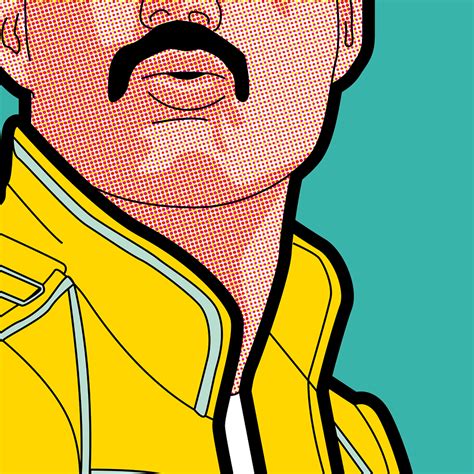 Pop Music… Tribute to great Freddie | Pop art illustration, Pop art wallpaper, Freddie mercury