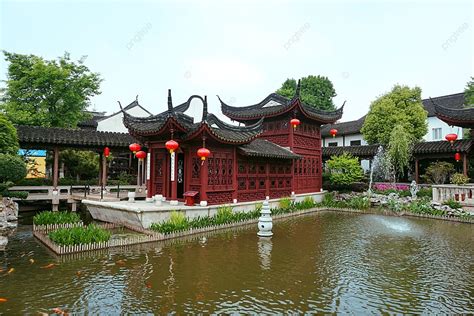 Suzhou Gardens In Jiangnan Water Town Background, Water Town, Jiangnan, Suzhou Background Image ...