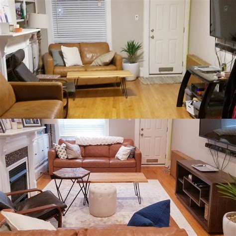 My Baltimore, Md rowhouse livingroom before and after I upgraded. : r/AmateurRoomPorn