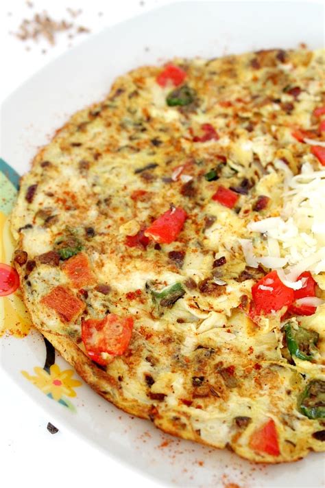 Spicy Omelette Recipe Healthy Indian Breakfast Idea