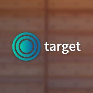 Target - Circle dot vector logo geometric - Roven Logos