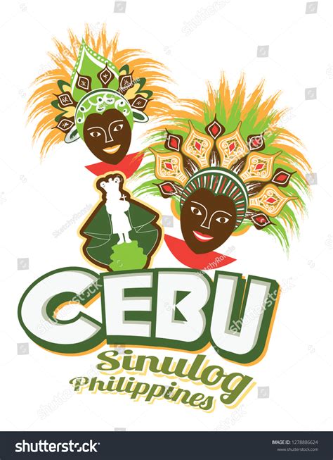 Festival de Sinulog en Filipinas: vector de stock (libre de regalías ...