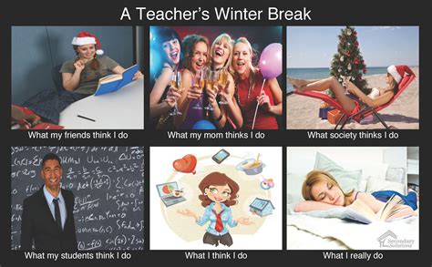 What Teachers Really Do – Winter Break Version | Secondary Solutions | Language arts teacher ...