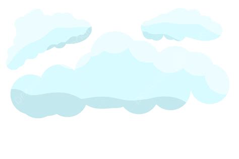 Clouds Illustration Clipart Transparent Background, Blue Cartoon Cloud ...