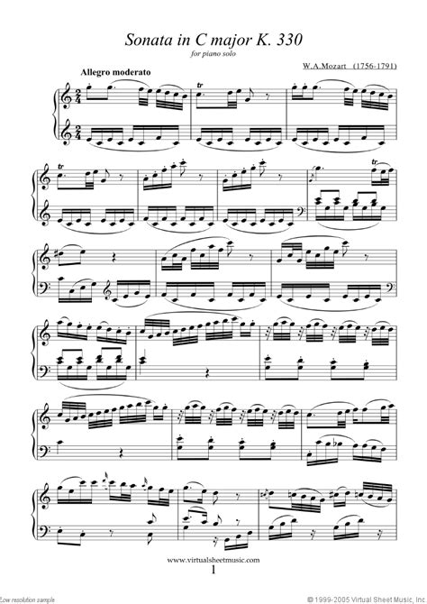 Mozart Piano Sheet Music