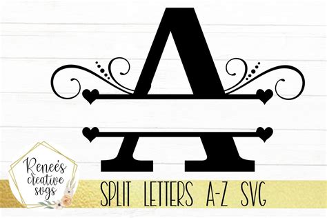 Split Monogram Svg Split Font Letter Svg Split Monogram Letters ...