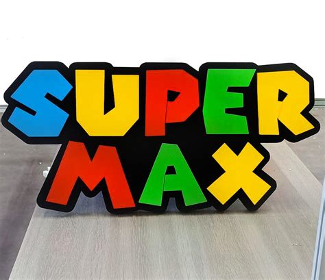 Personalised Super Mario Themed Sign - Styro Boss Creative Foam Studio